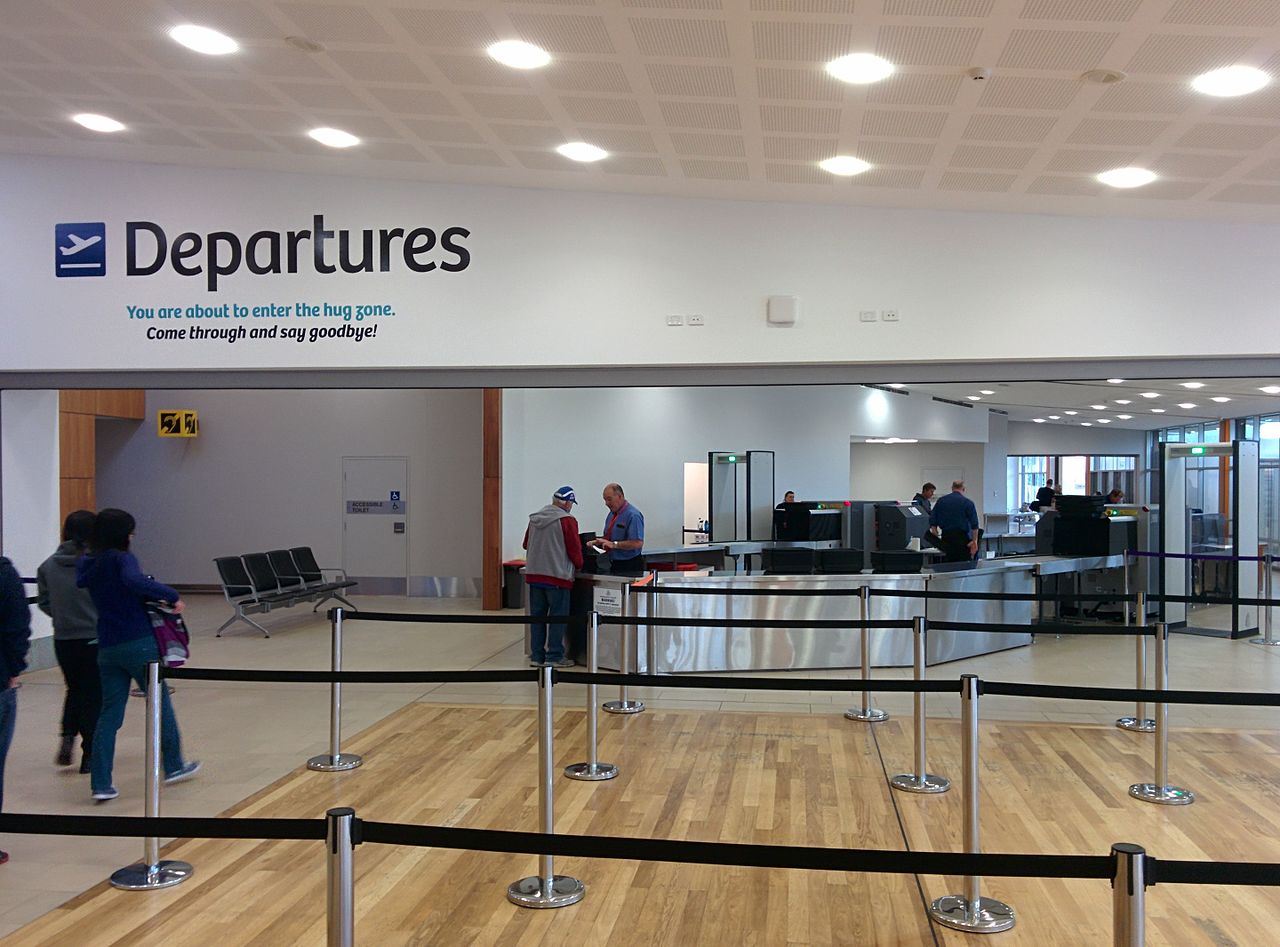 Hobart Airport has a single terminal.